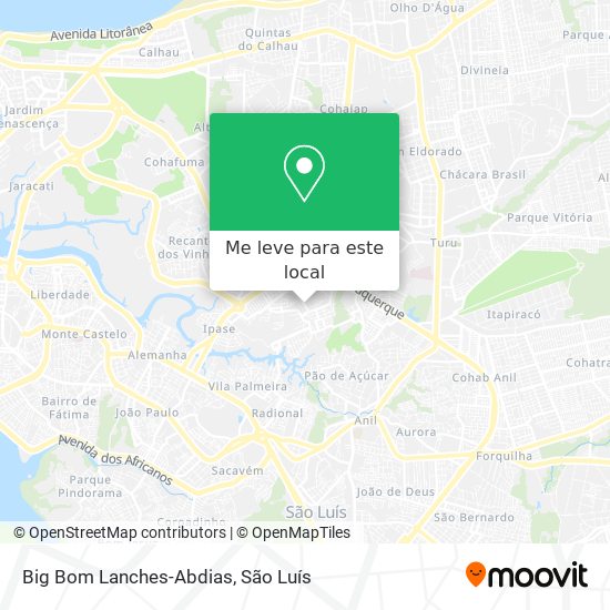 Big Bom Lanches-Abdias mapa