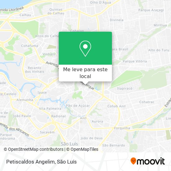Petiscaldos Angelim mapa