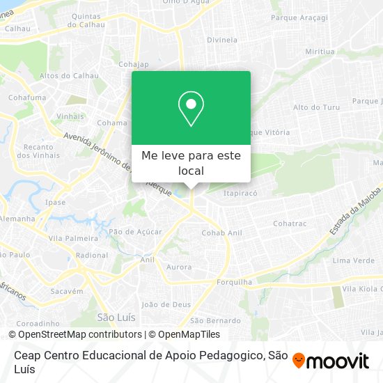 Ceap Centro Educacional de Apoio Pedagogico mapa