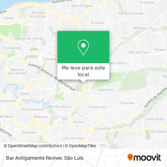 Bar Antigamente Reviver mapa