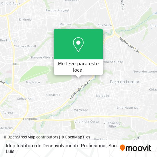 Idep Instituto de Desenvolvimento Profissional mapa