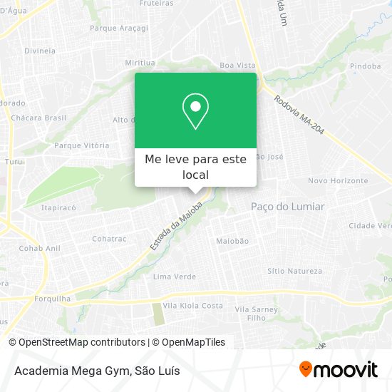 Academia Mega Gym mapa