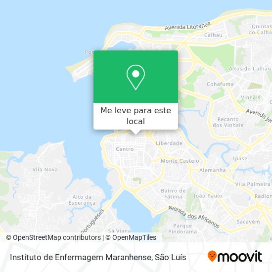 Instituto de Enfermagem Maranhense mapa