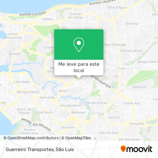 Guerreiro Transportes mapa