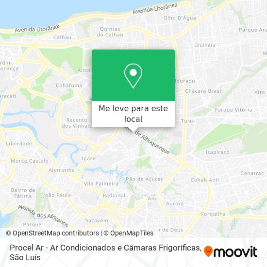 Procel Ar - Ar Condicionados e Câmaras Frigoríficas mapa