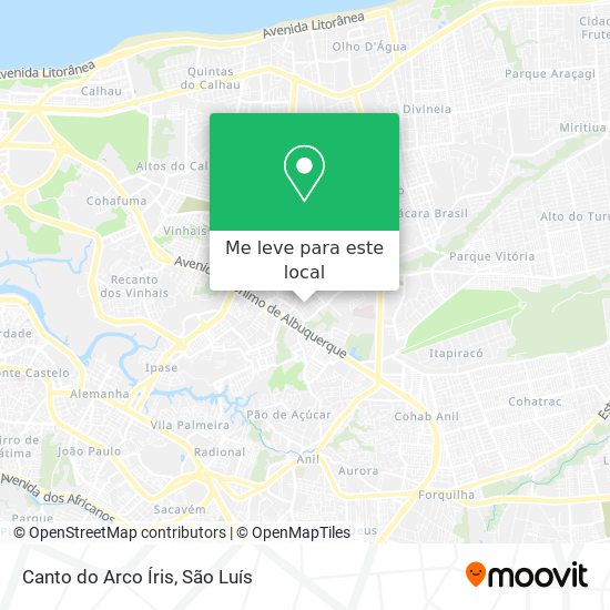 Canto do Arco Íris mapa