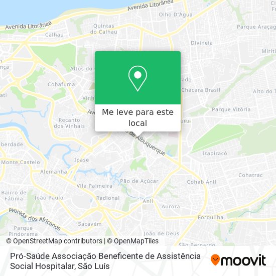 Pró-Saúde Associação Beneficente de Assistência Social Hospitalar mapa