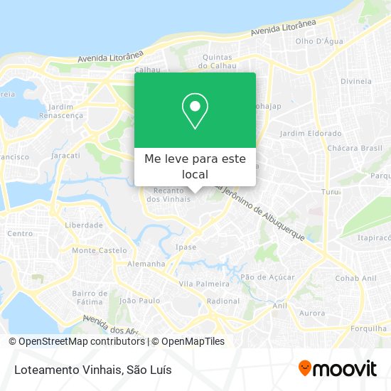 Loteamento Vinhais mapa