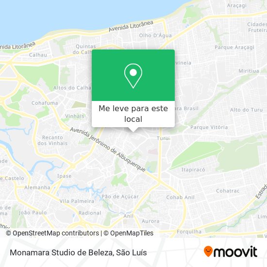 Monamara Studio de Beleza mapa