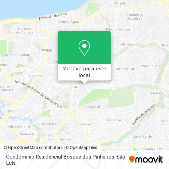 Condominio Residencial Bosque dos Pinheiros mapa