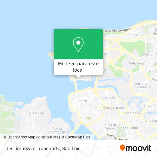 J R Limpeza e Transporte mapa