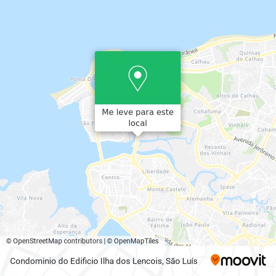 Condominio do Edificio Ilha dos Lencois mapa