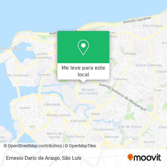Emesio Dario de Araujo mapa
