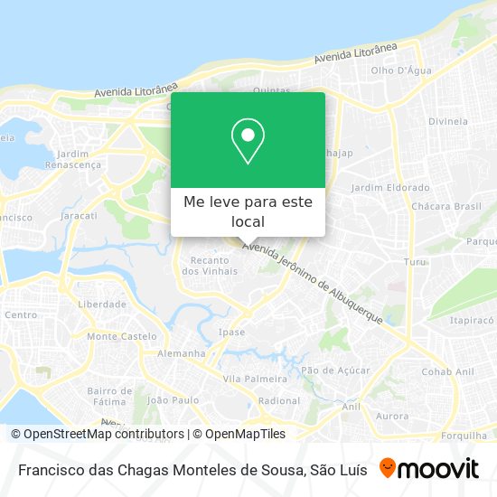 Francisco das Chagas Monteles de Sousa mapa