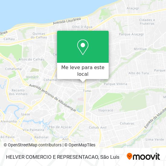 HELVER COMERCIO E REPRESENTACAO mapa