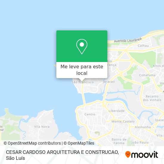 CESAR CARDOSO ARQUITETURA E CONSTRUCAO mapa