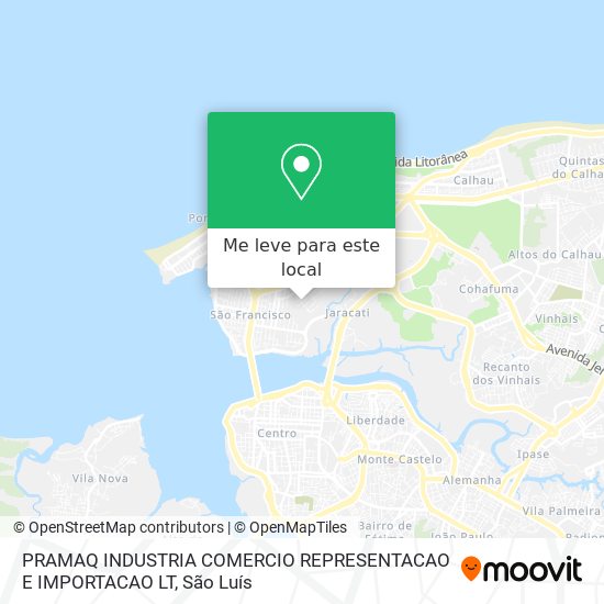 PRAMAQ INDUSTRIA COMERCIO REPRESENTACAO E IMPORTACAO LT mapa