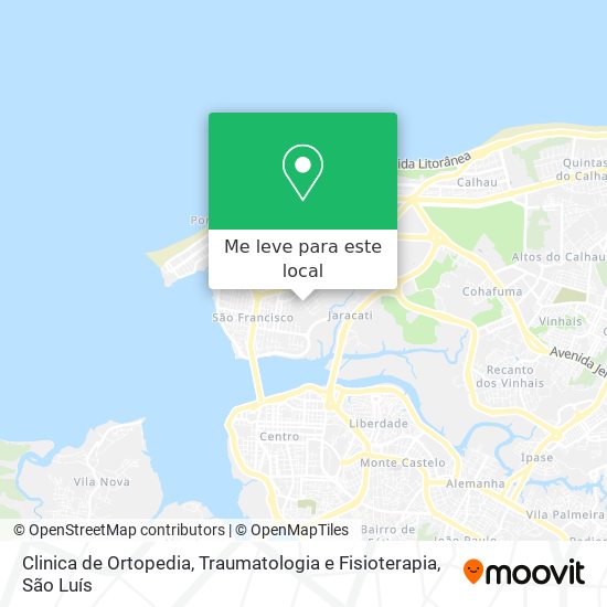 Clinica de Ortopedia, Traumatologia e Fisioterapia mapa