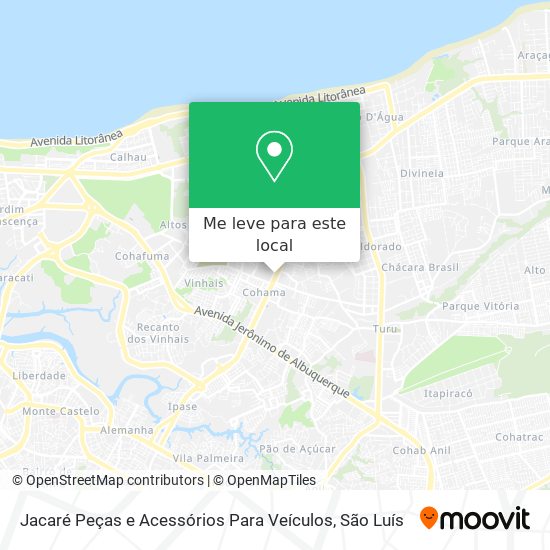 Jacaré Peças e Acessórios Para Veículos mapa