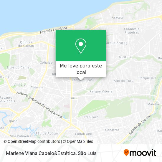 Marlene Viana Cabelo&Estética mapa