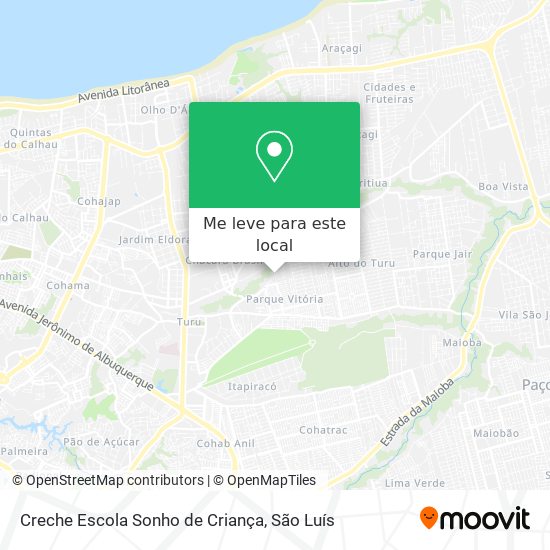 Creche Escola Sonho de Criança mapa