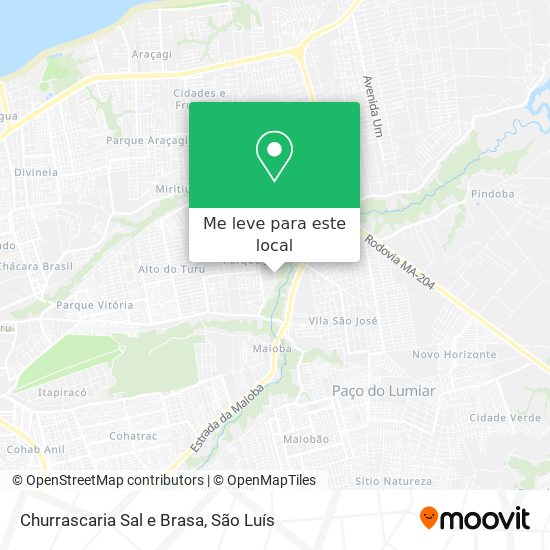 Churrascaria Sal e Brasa mapa