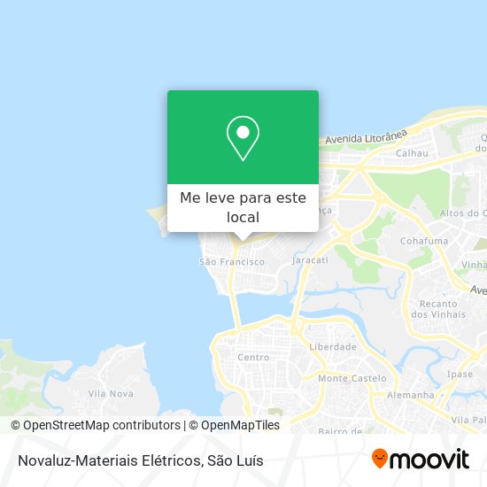 Novaluz-Materiais Elétricos mapa