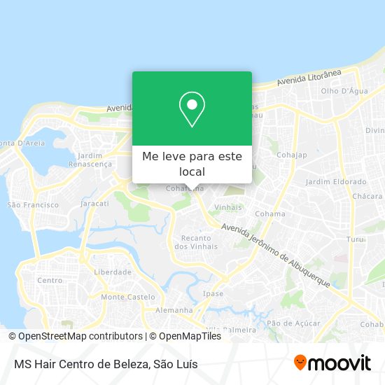 MS Hair Centro de Beleza mapa