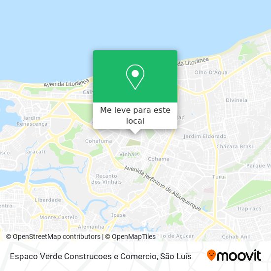 Espaco Verde Construcoes e Comercio mapa