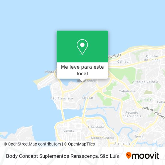 Body Concept Suplementos Renascença mapa