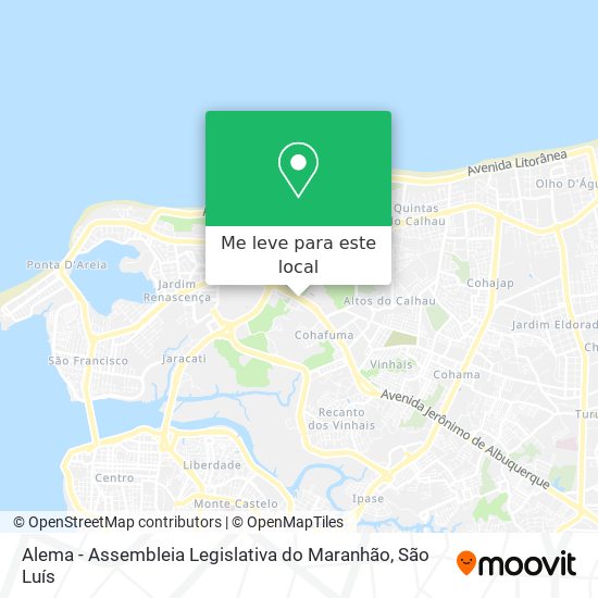 Alema - Assembleia Legislativa do Maranhão mapa