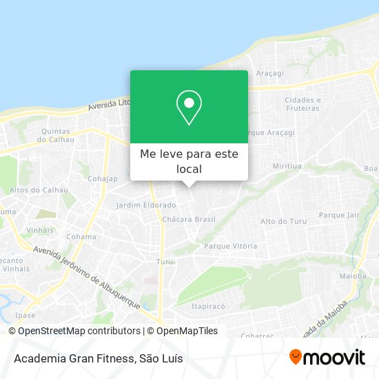 Academia Gran Fitness mapa