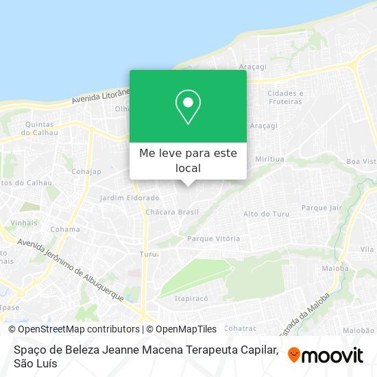 Spaço de Beleza Jeanne Macena Terapeuta Capilar mapa
