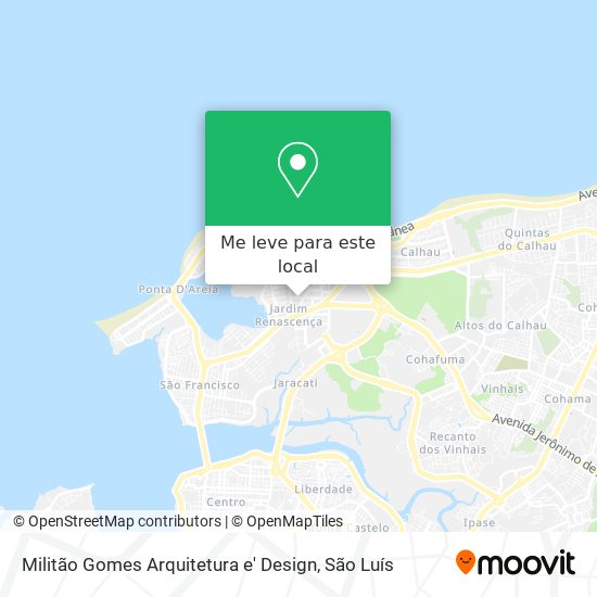Militão Gomes Arquitetura e' Design mapa