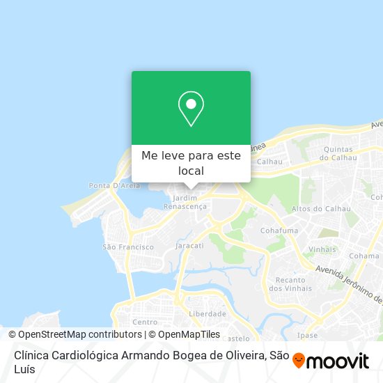 Clínica Cardiológica Armando Bogea de Oliveira mapa