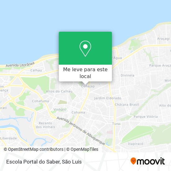 Escola Portal do Saber mapa