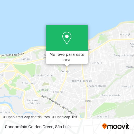 Condomínio Golden Green mapa