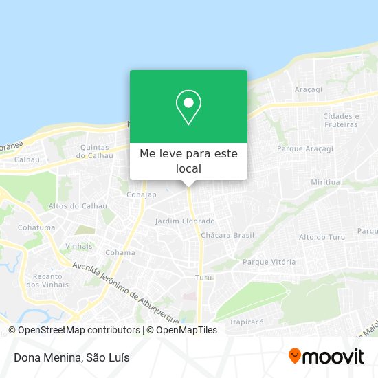 Dona Menina mapa
