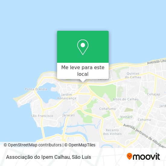 Associação do Ipem Calhau mapa