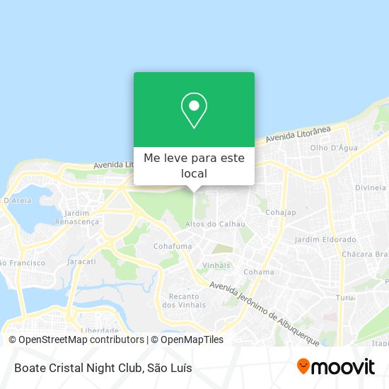 Boate Cristal Night Club mapa