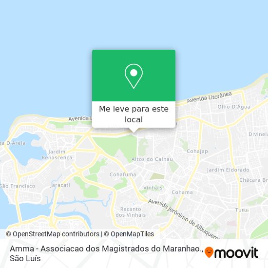Amma - Associacao dos Magistrados do Maranhao. mapa