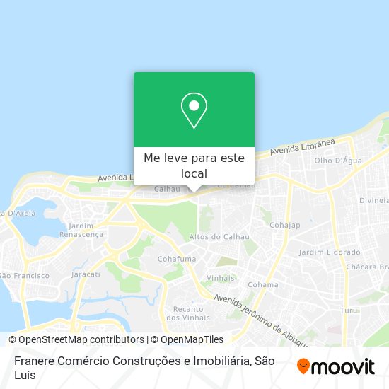 Franere Comércio Construções e Imobiliária mapa