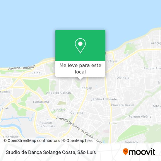 Studio de Dança Solange Costa mapa
