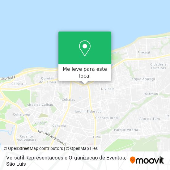 Versatil Representacoes e Organizacao de Eventos mapa
