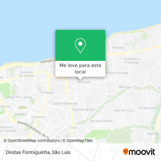 Dindas Formiguinha mapa