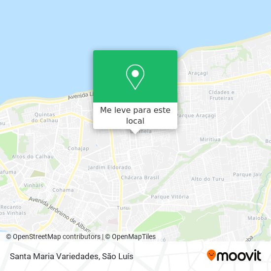Santa Maria Variedades mapa