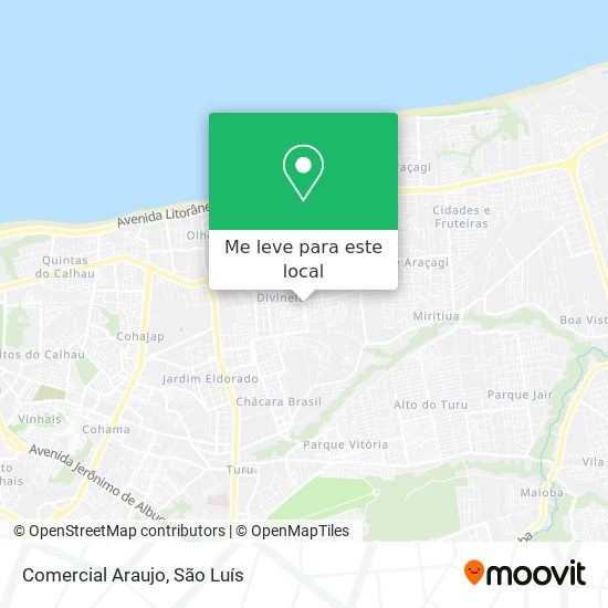 Comercial Araujo mapa