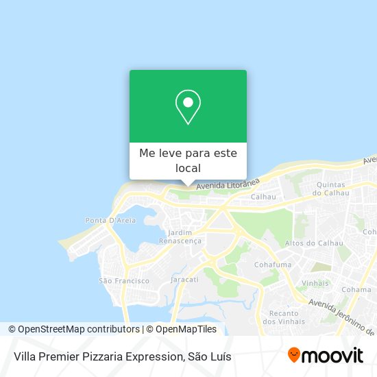 Villa Premier Pizzaria Expression mapa