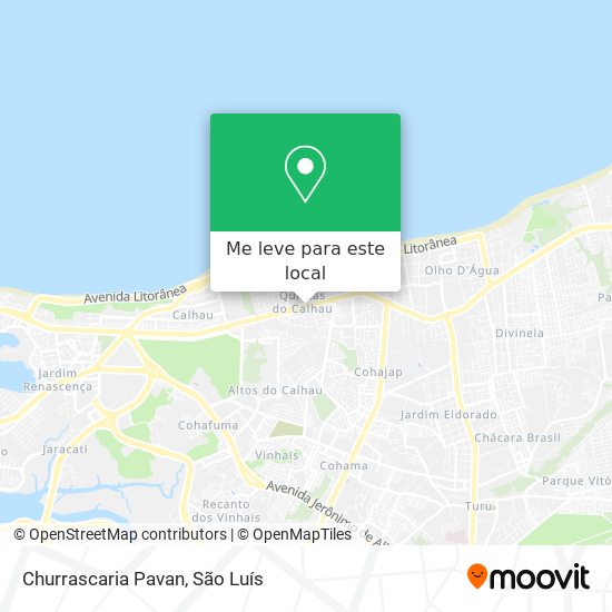 Churrascaria Pavan mapa