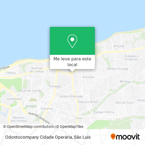 Odontocompany Cidade Operária mapa